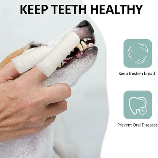 Pet Finger Toothbrush for Dogs and Cats Oral Care Tool Small Cat Finger Toothbrush Grooming Supplies - Purrfect Pet Kingdom