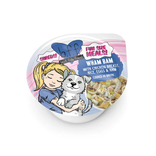 Wet Dog Food - BFF Fun Size Chicken Rice Eggs Ham 2.7oz 🐔
