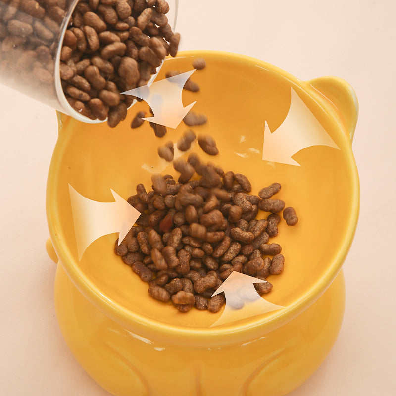 Ceramic Cat Dog Bowl Pet Supplies Drinking Water Goblet Food