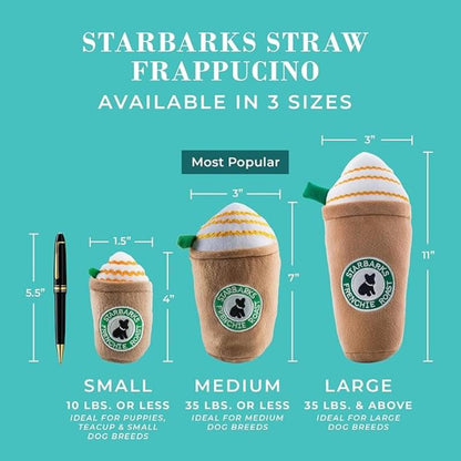 Starbarks Frenchie Roast Plush Squeak Dog Toy