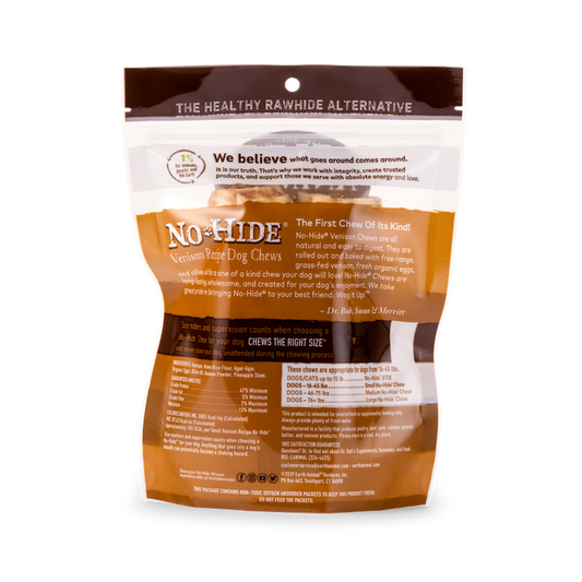 Earth Animal No Hide Small Venison Dog Rolls (2pk) (2.4oz)