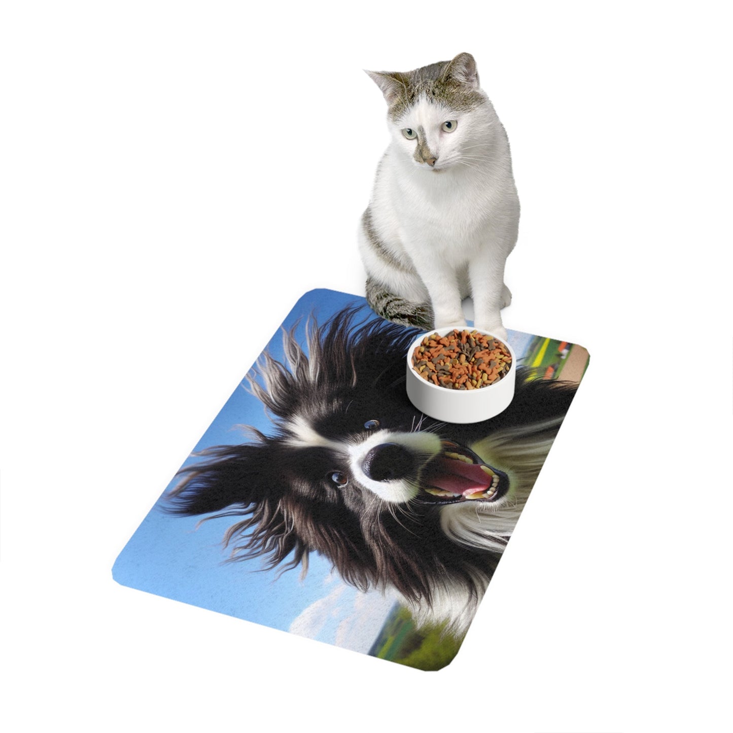 Pet Food Mat (12x18) - Portuguese Sheepdog