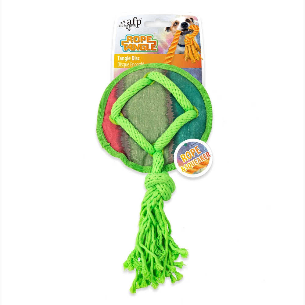 Dog Fetch Toy - Rope Tangle Tangle Disc