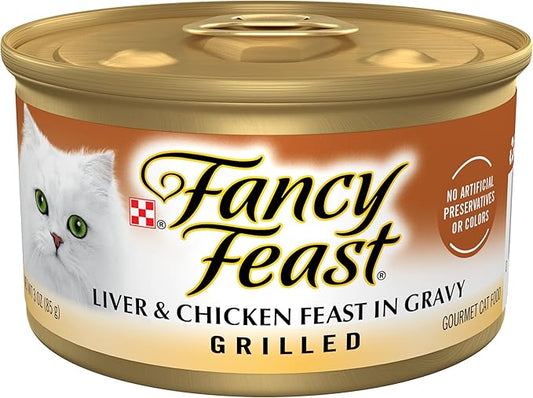 Fancy Feast Grilled Liver & Chicken Feast Wet Cat Food (3oz) - Fancy Feast Wet Cat Food - The Family Pet