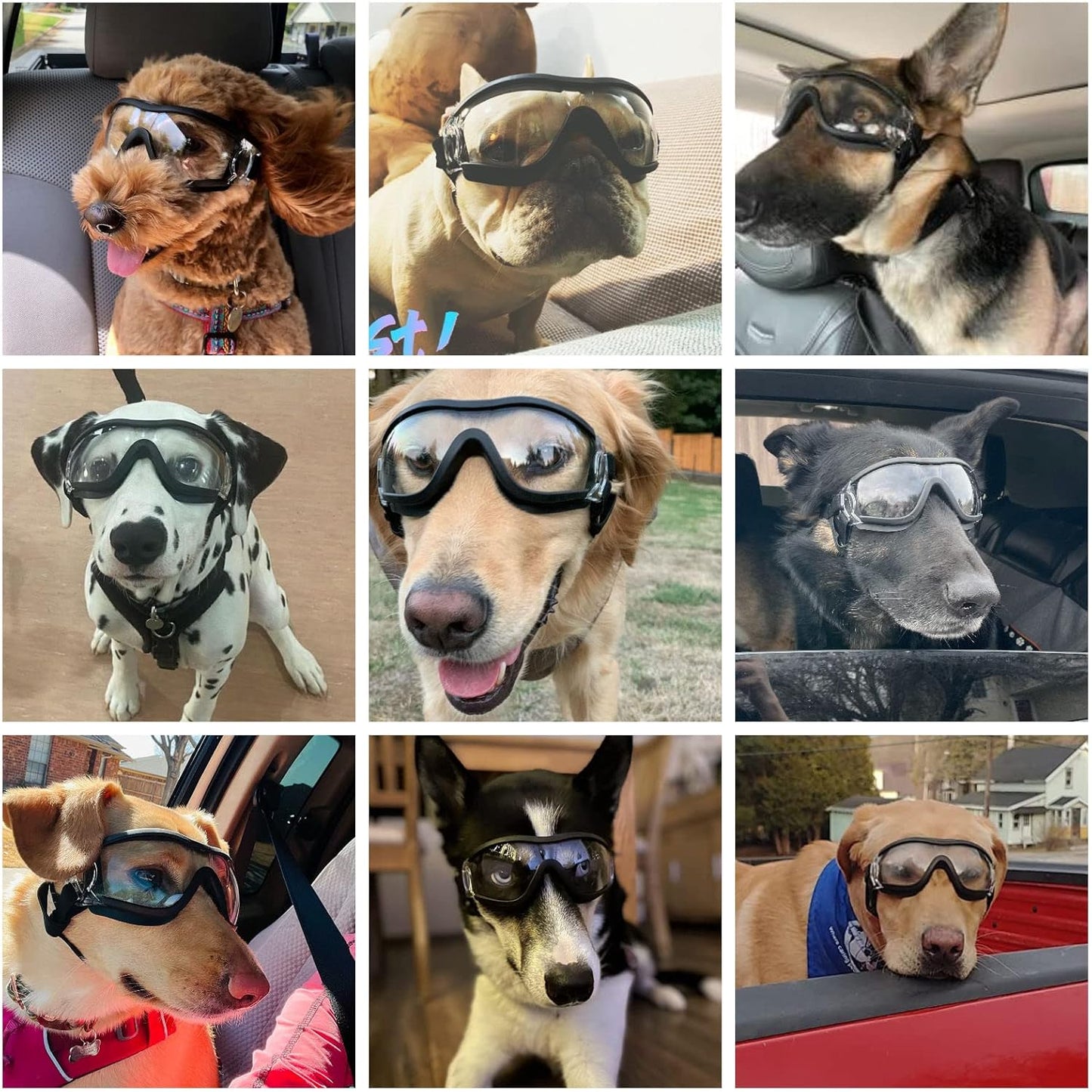 Dog goggles anti UV skiing sunglasses