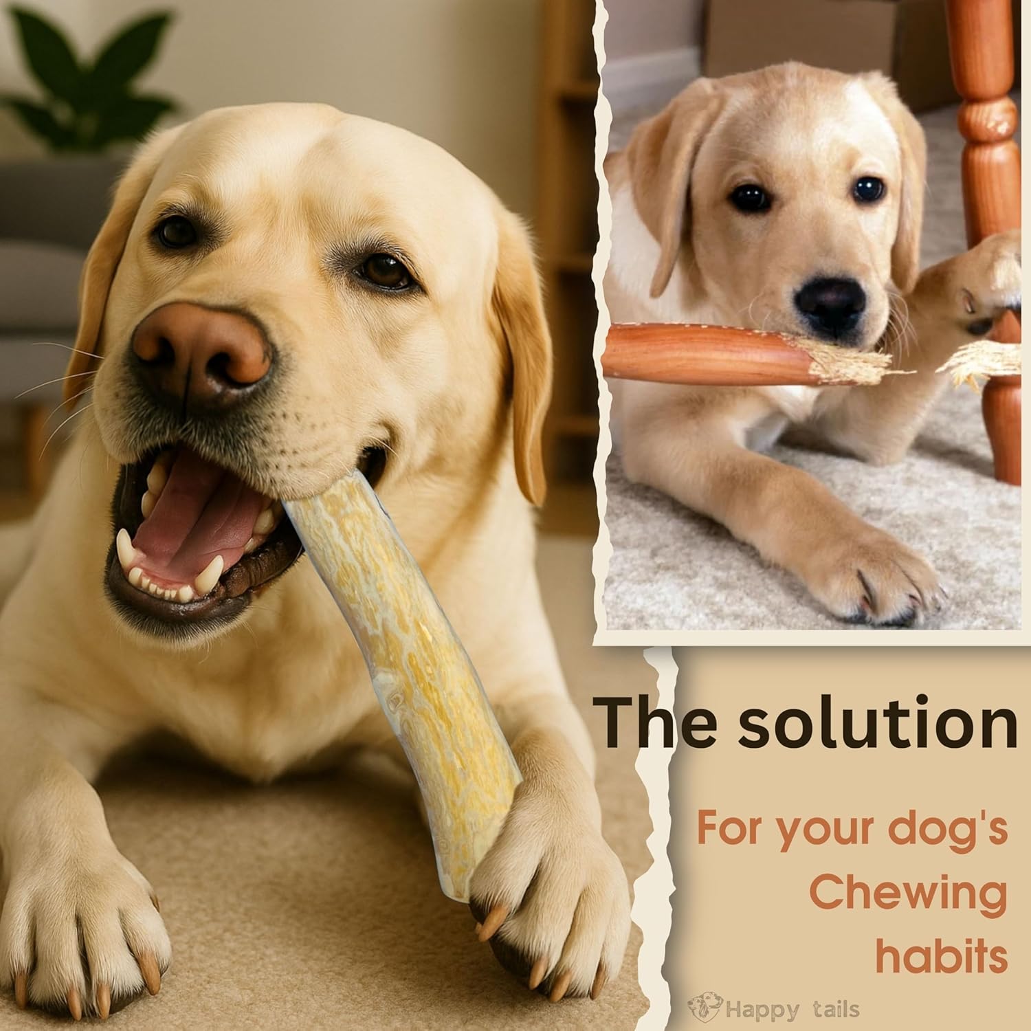 Coffee Wood Dog Chew Stick Toy, Natural and Real Wooden Bone Sticks for Pets - MARLA C DOYLE
