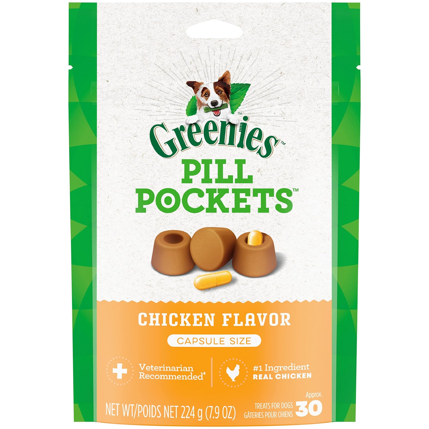 Greenies Pill Pockets Capsule Size Natural Soft Dog Treats,