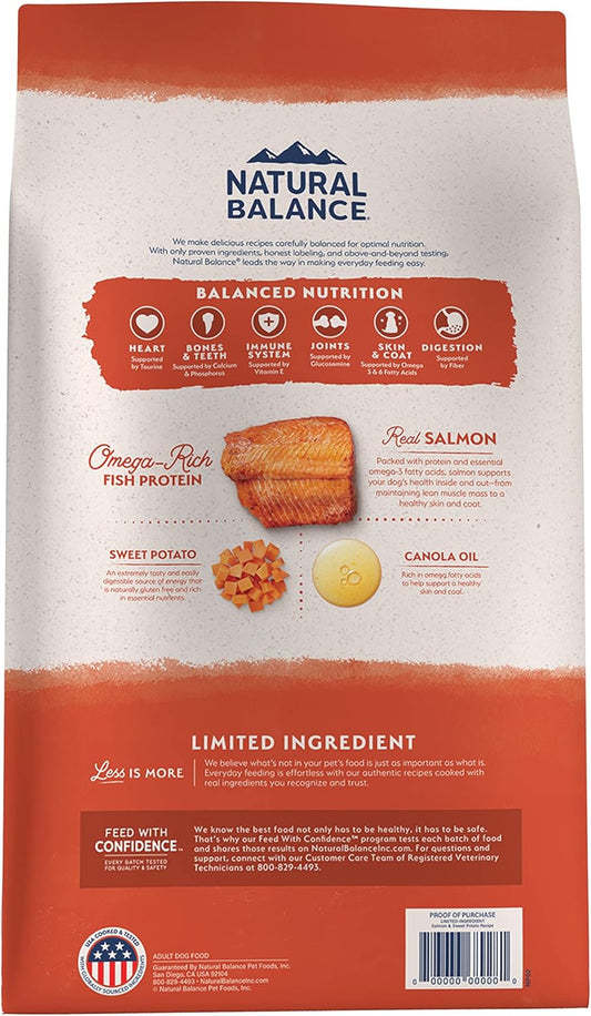 Natural Balance Limited Ingredient Salmon & Sweet Potato Dry Dog Food - Dry Dog food - The Family Pet