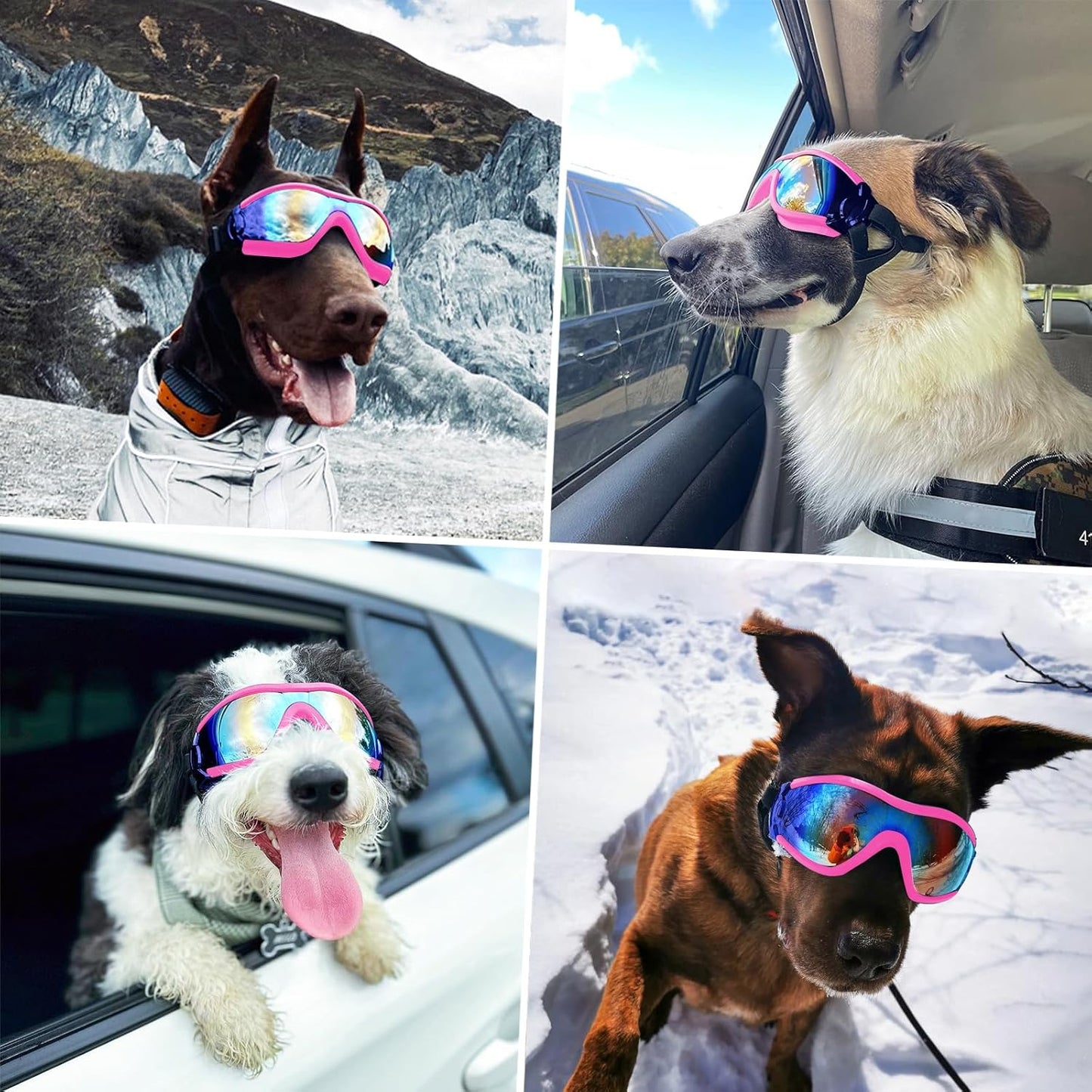 Dog goggles anti UV skiing sunglasses
