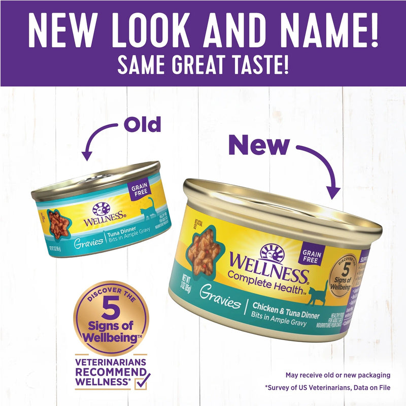 Wellness Complete Health Adult Gravies Tuna Entree Wet Cat Food (3oz)