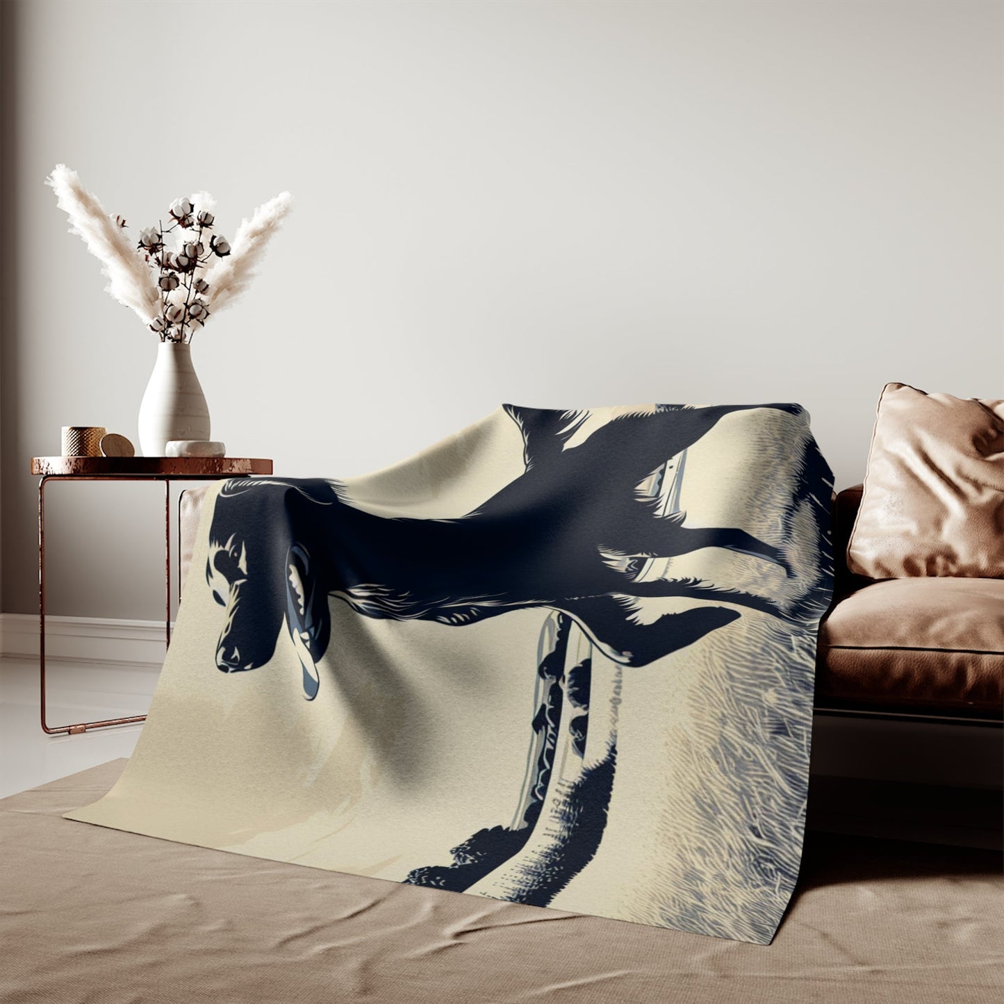 Flat Coated Retriever Sweatshirt Blanket