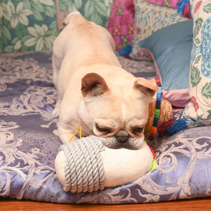 Fiesta Chewsday Burrito Rope Plush Dog Toy