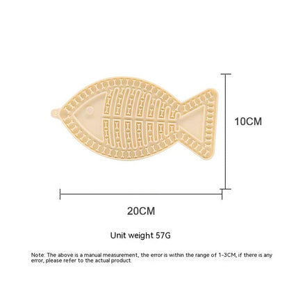 Fish-shaped Round Pet Silicone Snack Pad