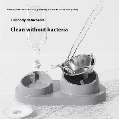 Automatic Drinking Water Oblique Mouthed Cat Bowl