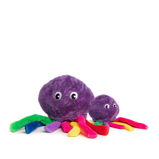 Octopus Faball Plush Ball Dog Toy - 2 Sizes