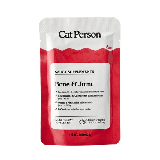 Cat Person Cat Supplement Bone & Joint Chicken 1.05oz Pouch - Cat Person Cat Food - The Family Pet