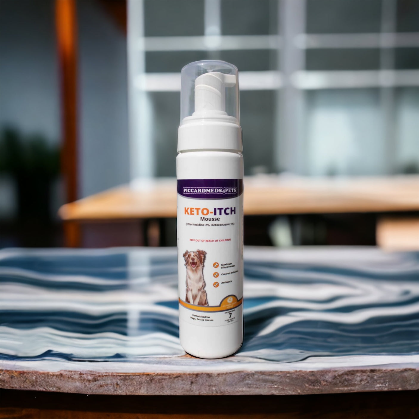 Piccardmeds4pets Keto-Itch Plus Antiseptic Mousse for Cats &
