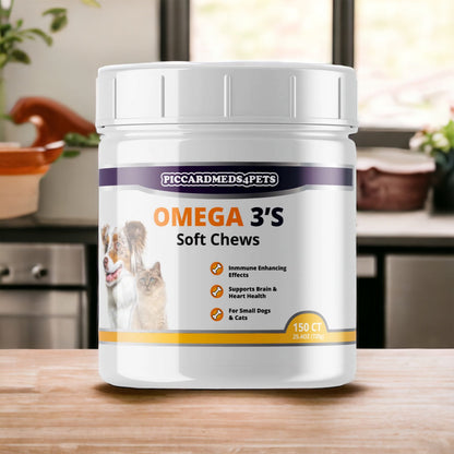 PiccardMeds4pets Skin and Coat Omega-3 Soft Chews Small Dogs