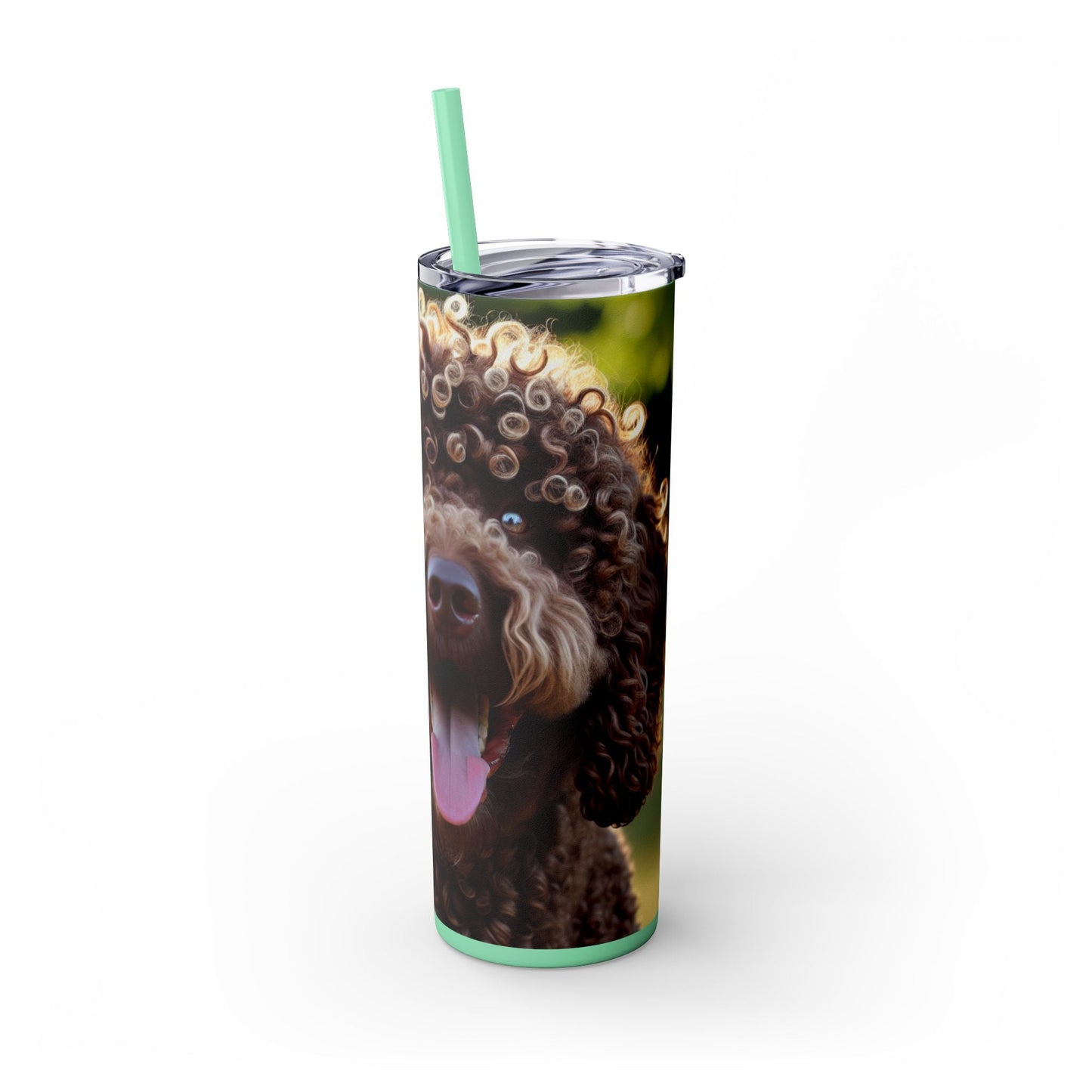 Curly Coated Retriever Tumbler with Straw, 20oz
