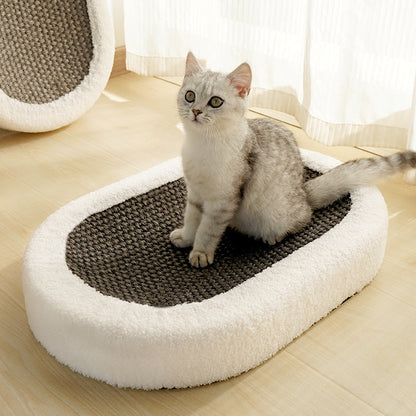 Sisal Hemp Scratch Board Wear-resistant Oval Cat Nest