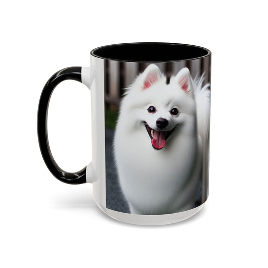 American Eskimo Dog Accent Coffee Mug - Perfect Gift for Dog Lovers