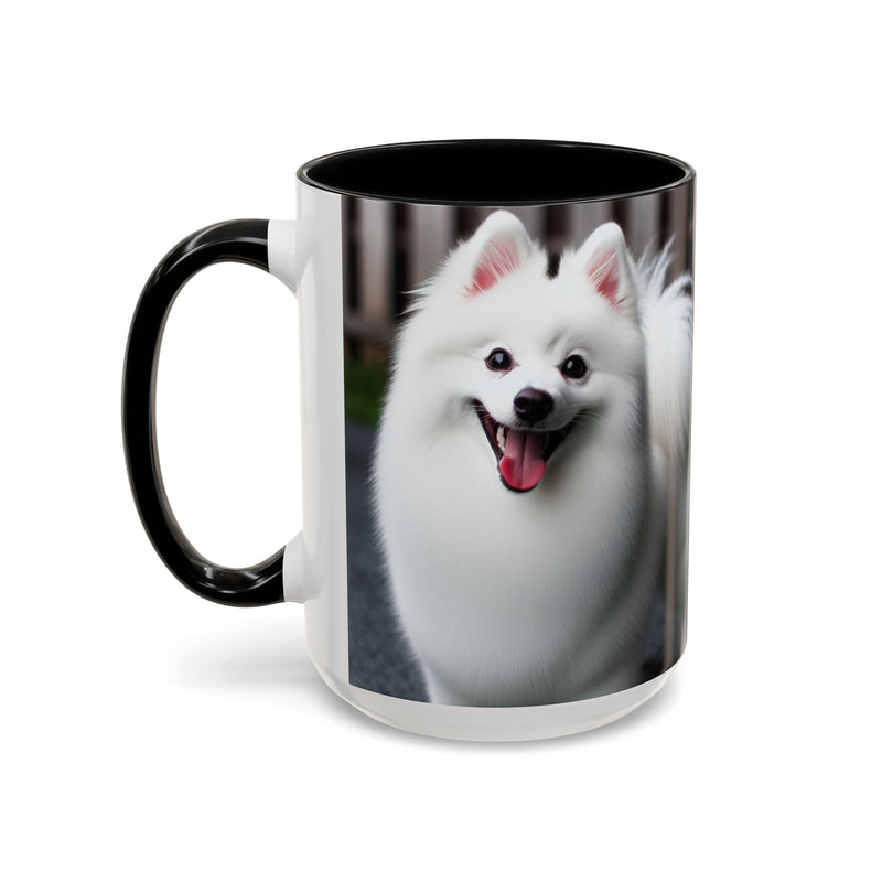 American Eskimo Dog Accent Coffee Mug - Perfect Gift for Dog Lovers