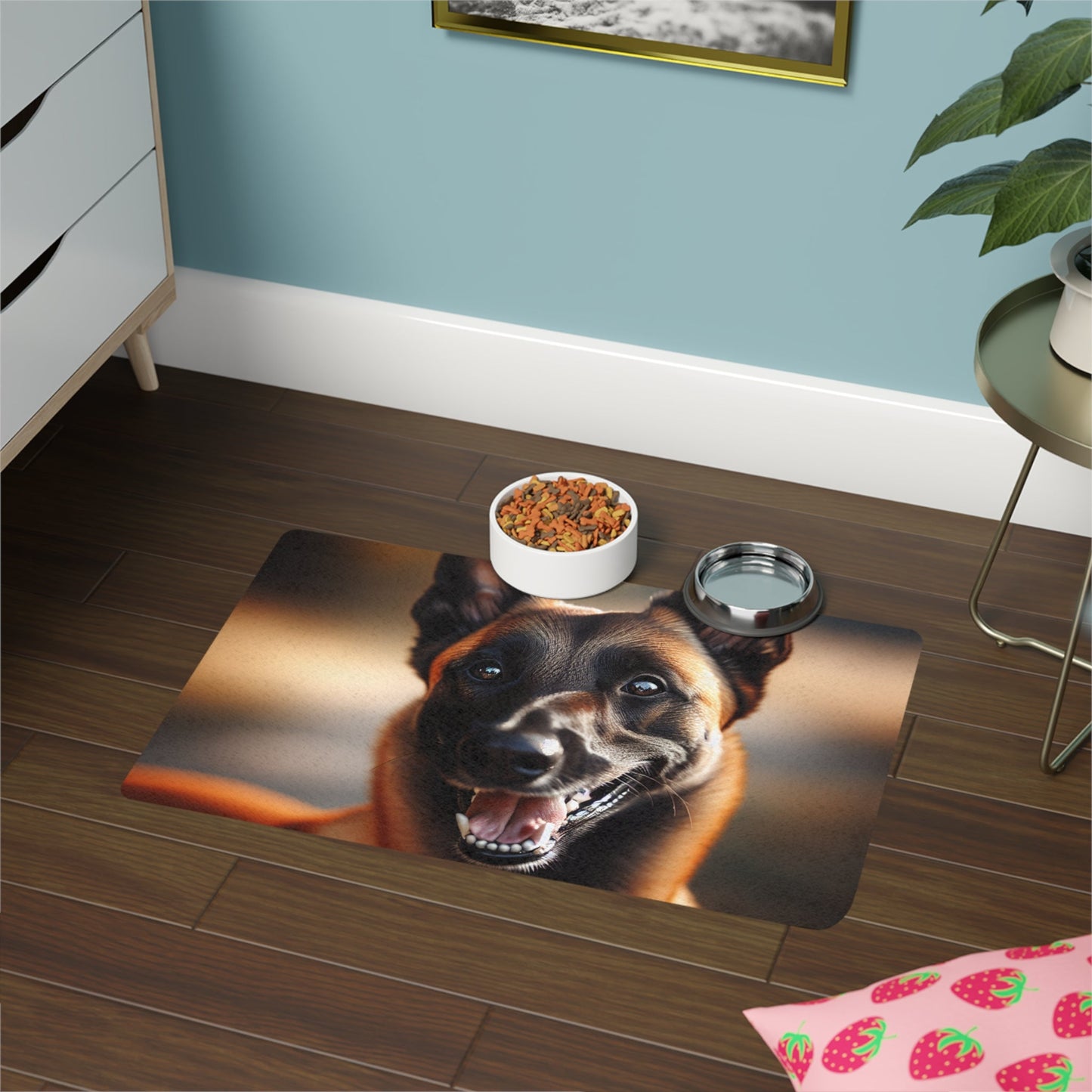 Pet Food Mat (12x18) - Belgian Shepherd Dog Malinois