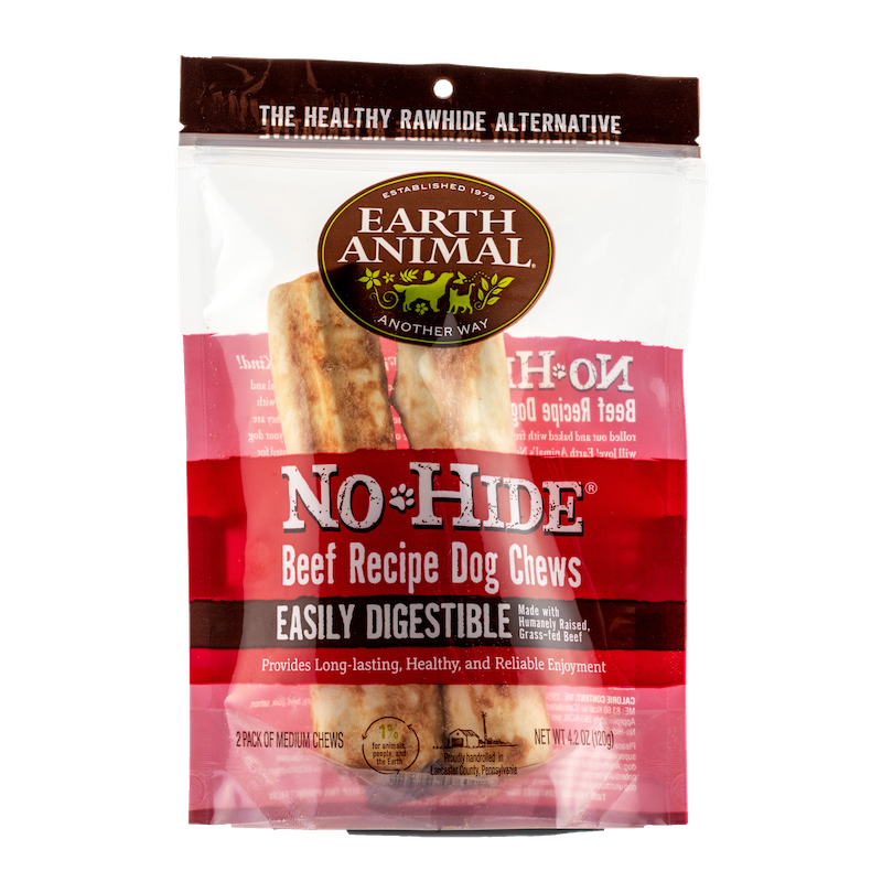 Earth Animal No Hide Medium Beef Dog Rolls (2pk) (4.2oz) - Earth Animal Dog Treats - The Family Pet