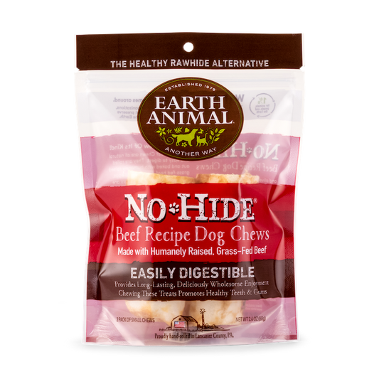 Earth Animal No Hide Small Beef Dog Rolls 2pk 2.4oz 🦴