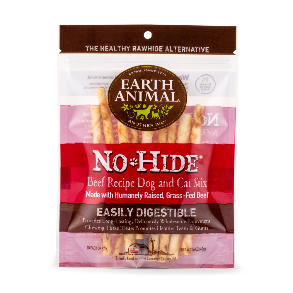 Earth Animal No Hide Beef Pet Stix 10pk 16oz - Purrfect Pet Kingdom