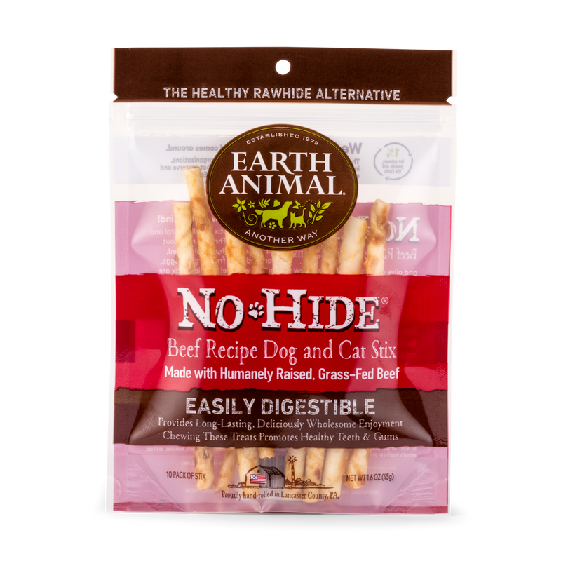 Earth Animal No Hide Beef Pet Stix 10pk 16oz - Purrfect Pet Kingdom