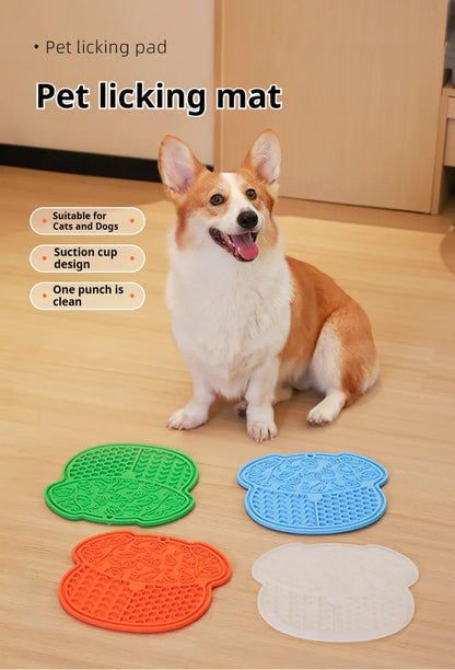 Lick Mat For Dogs And Cats Dog Slow Feeder Mat With Strong S