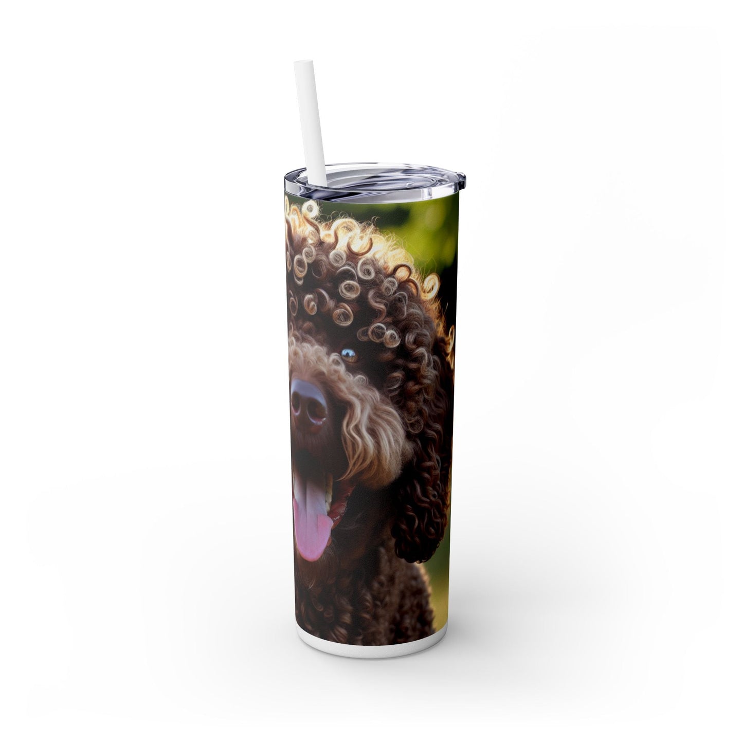 Curly Coated Retriever Tumbler with Straw, 20oz