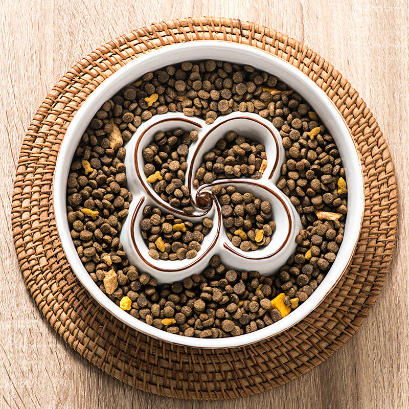 Ceramic Slow Feeder Dog Bowl Slow Feeder Dog Bowl For Medium