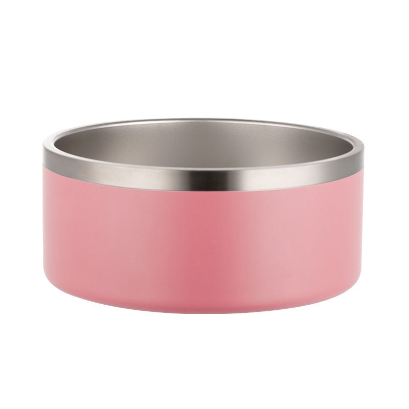 Premium 304 Stainless Steel Non-Slip Dog Bowl with Silica Base