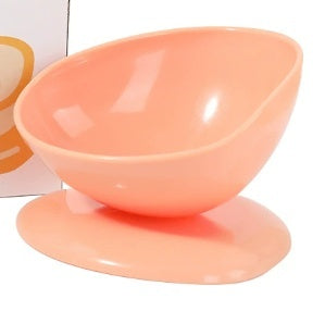 Pet Solid Color Large Caliber Anti Spill Cat Bowl