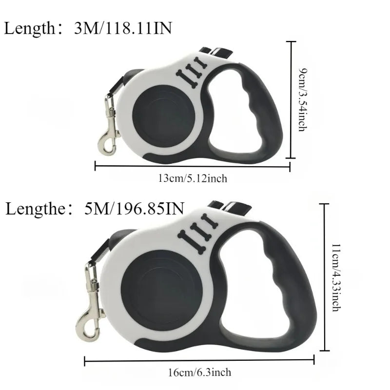 3/5M Pet Leash Pet Dog Automatic Telescopic Leash Cat Tractor Walking Dog Leash Dog Chain Pet Collars Dog Harness and Leash Set