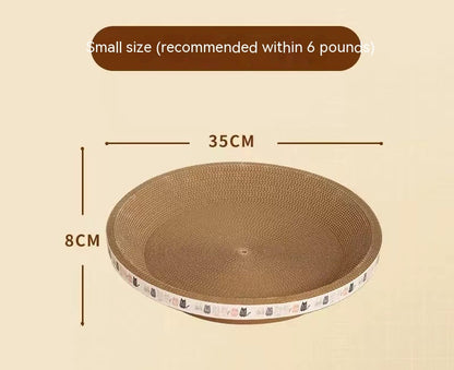 Purrfect Pet Kingdom Cat Scratch Board And Cat Nest Integrated, Wear-resistant An (Cat Scratch Board, Round 30cm) - Premium Cat Scratching