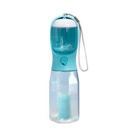 3-in-1 Portable Dog Water Bottle Dispenser with Waste Bag Holder