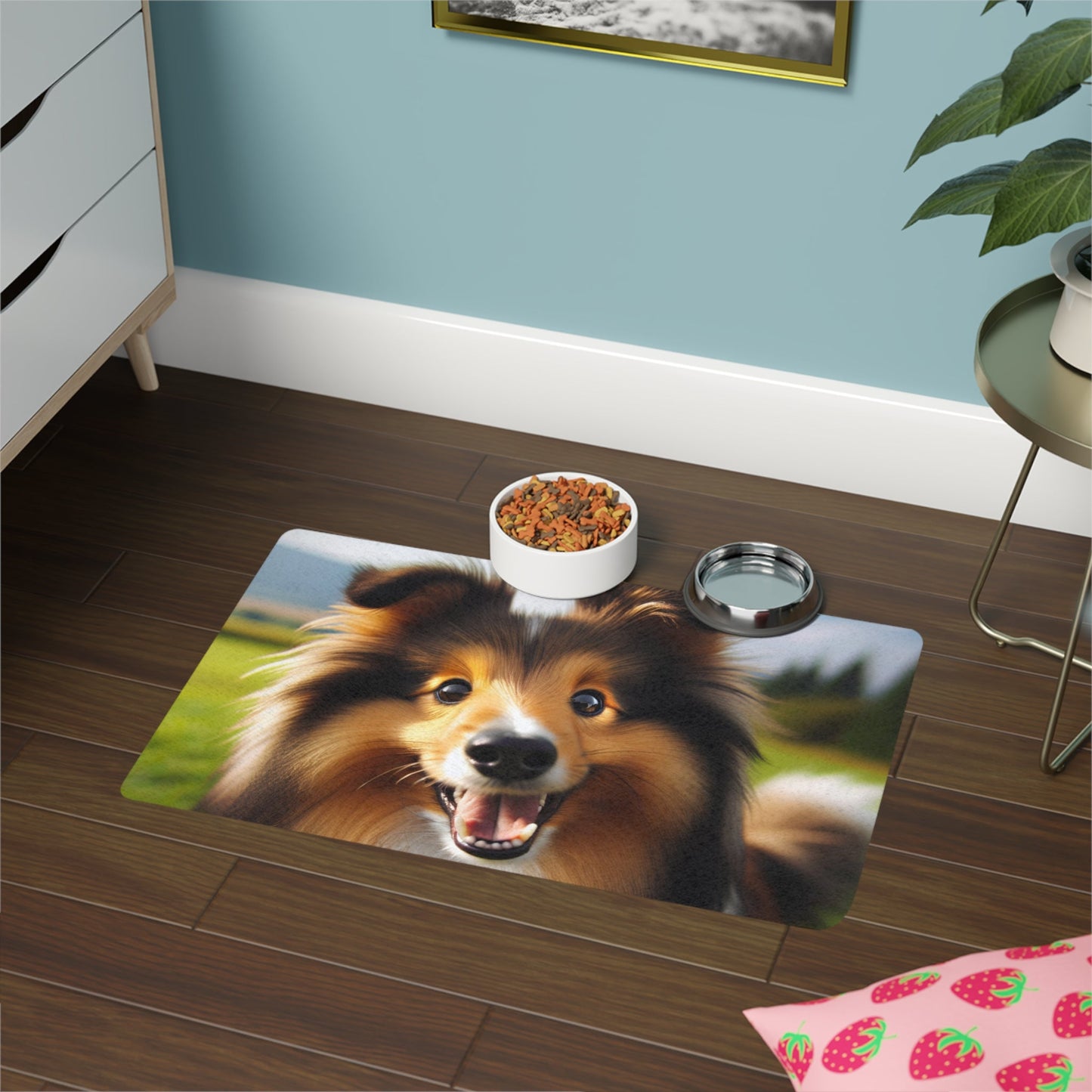Pet Food Mat (12x18) - Shetland Sheepdog