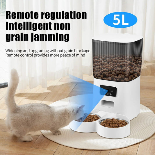 Automatic Pet Feeder Camera WiFi APP Control - 5L Smart 🤖