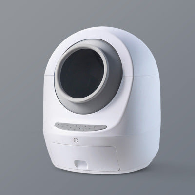 Automatic Enclosed Wi-Fi Smart Cat Litter Box - size and texture view | Cat Litter Boxes at Purrfect Pet Kingdom