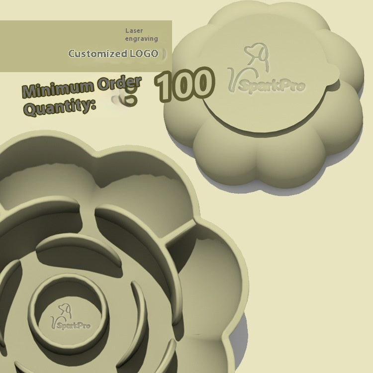 Pet Zen Non-Slip Slow Feeder Silicone Dog Bowl Easy To Clean