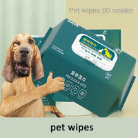 Pet Wet Wipes 80 Sheets Dog Cat Wet Tissues No Rinse