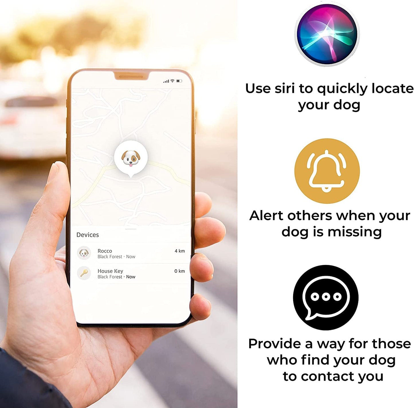 AirTag Dog Collar Holder Tracker Lightweight 📍