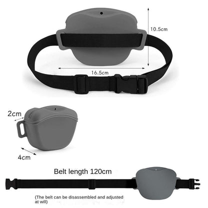 Premium Silicone Hands-Free Dog Training Treat Pouch Waist