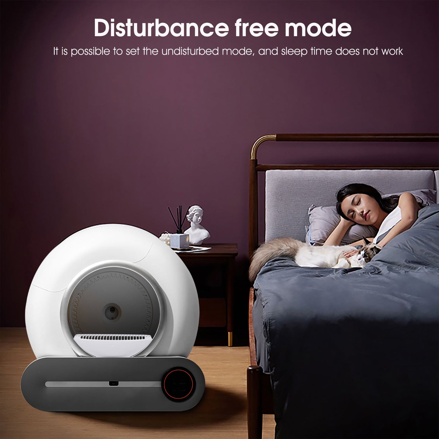 Cat Litter Box Automatic WiFi - Self-Cleaning Padded