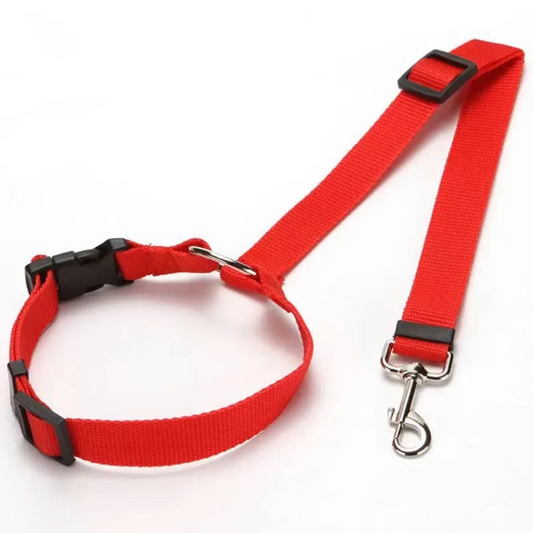Pet Car Seat Belt 2-in-1 Adjustable Nylon Leash 🚗