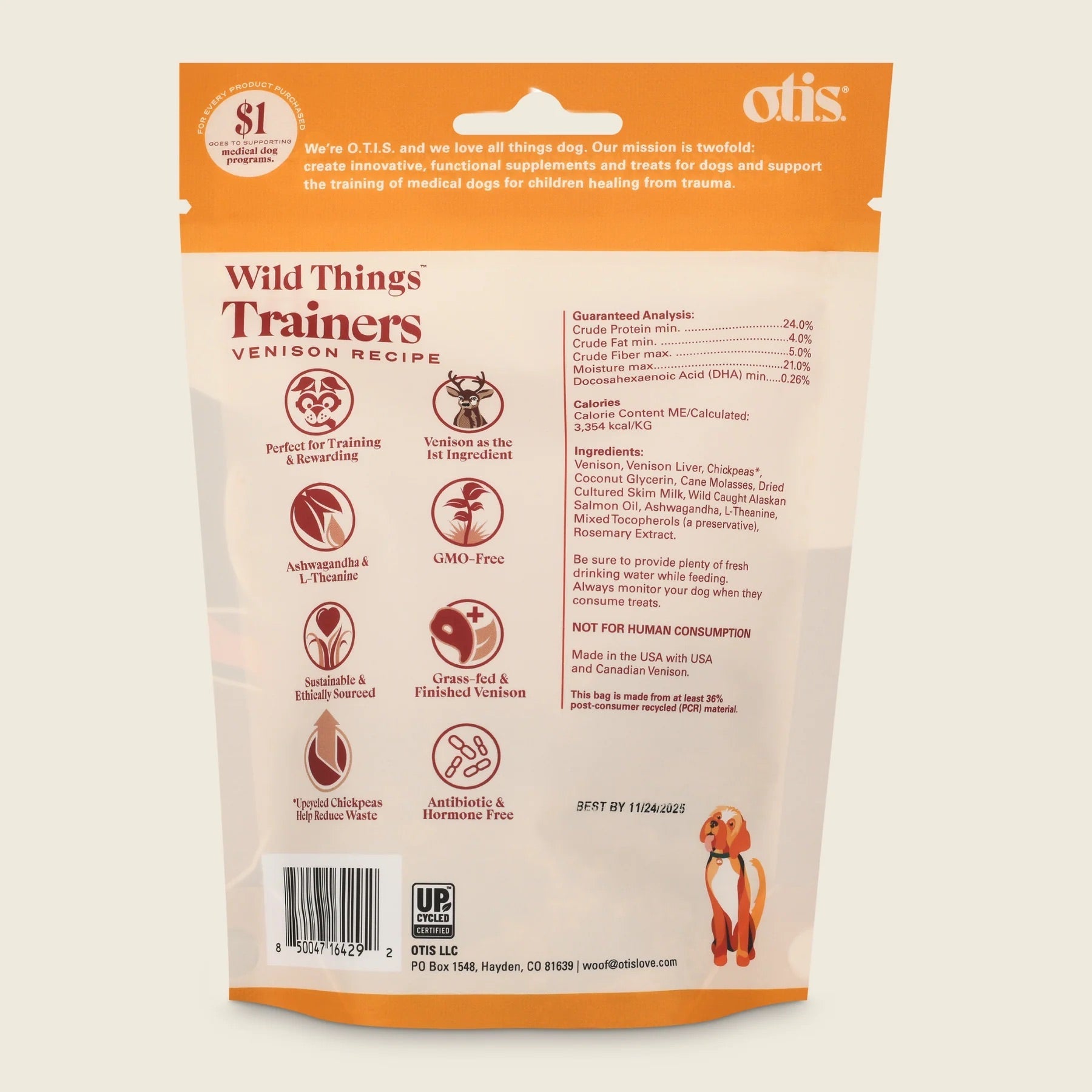 Otis Venison Dog Training Treats (4oz) - Dog Training Treats - The Family Pet