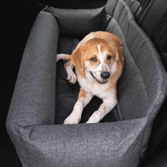 PupProtectorT Performance Tweed Memory Foam Dog Car Bed - detail view